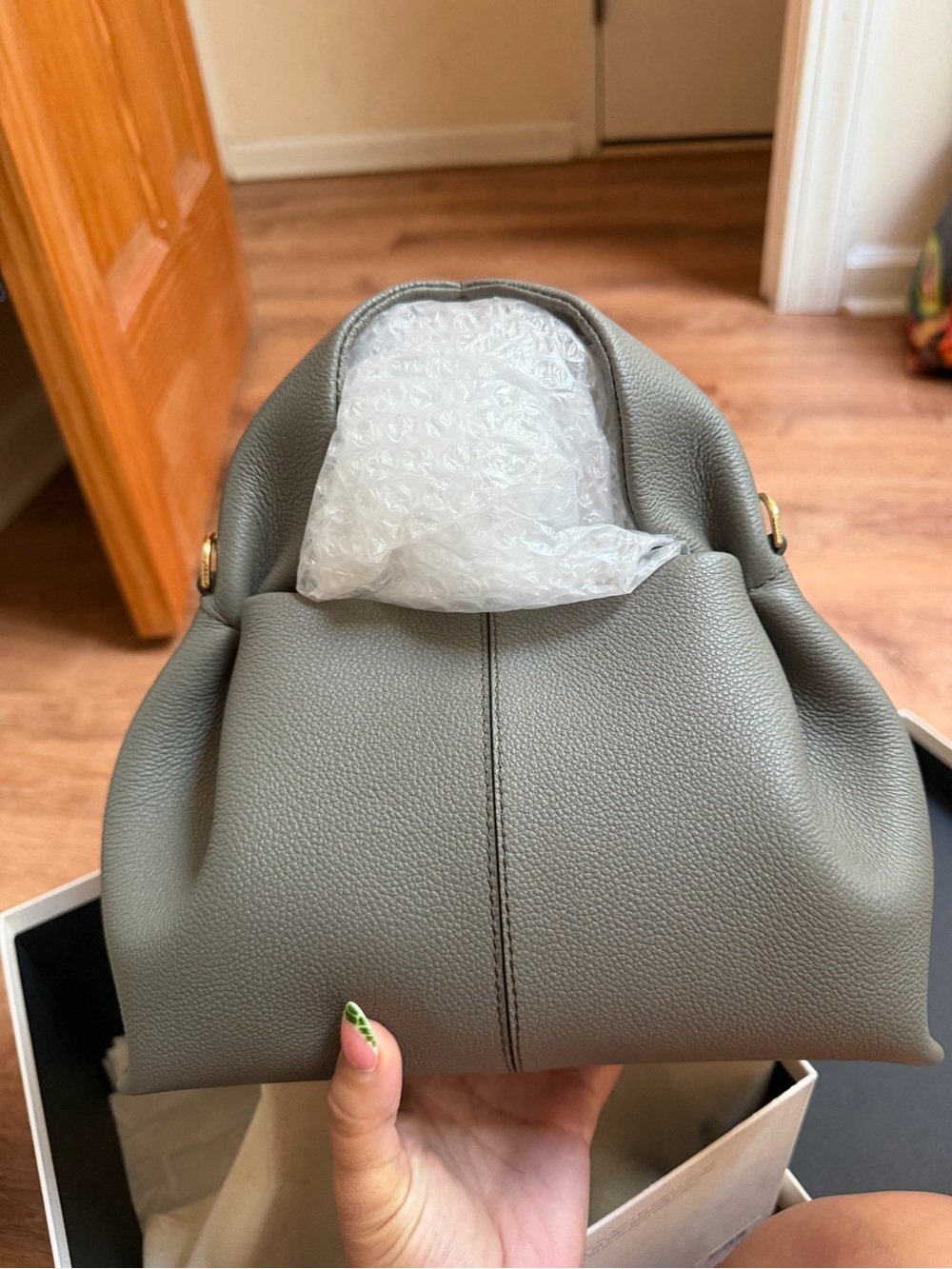 Polene NEUF MINI IN VERT FUME